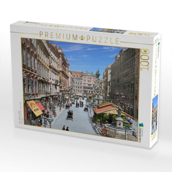 Produktbild: CALVENDO Puzzle Wien - Graben um 1900 | 1000 Teile Lege-Gr&ouml;&szlig;e 64x48cm Foto-Puzzle f&uuml;r gl&uuml;ckliche Stunden