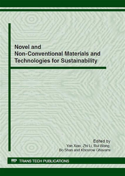Produktbild: Novel and Non-Conventional Materials and Technologies for Sustainability