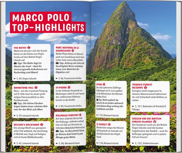 Produktbild: MARCO POLO Reiseführer Karibik, Kleine Antillen - Barbados, Trinidad & Tobago, W
