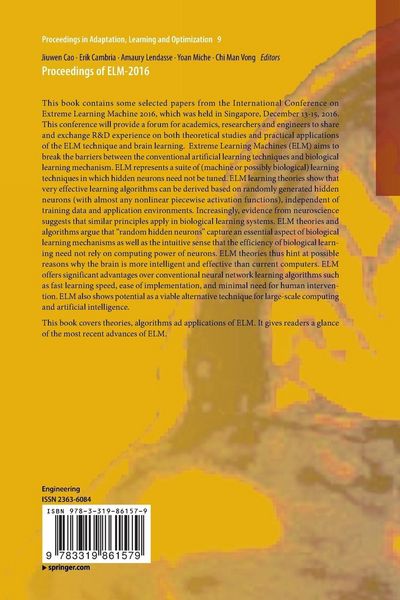 Produktbild: Proceedings of ELM-2016