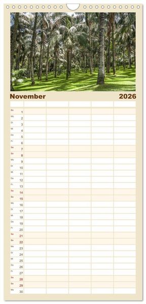 Produktbild: Familienplaner 2026 - Teneriffa - Inmitten des Atlantischen Archipels mit 5 Spalten (Wandkalender, 21 x 45 cm) CALVENDO