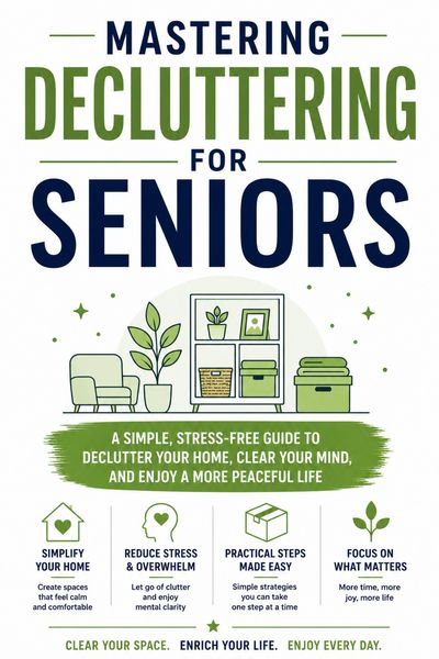 Produktbild: Mastering Decluttering for Seniors: A Simple, Stress-Free Guide to Declutter Your Home, Clear Your Mind, and Enjoy a More Peaceful Life