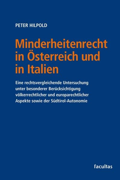 Produktbild: Minderheitenrecht in &Ouml;sterreich und in Italien