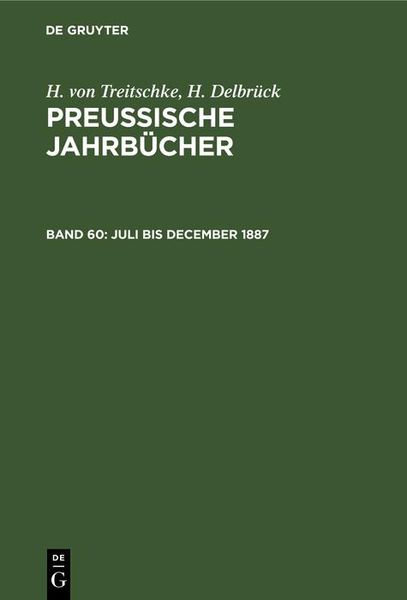 Produktbild: Juli bis December 1887
