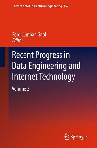 Produktbild: Recent Progress in Data Engineering and Internet Technology