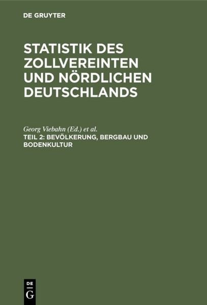 Produktbild: Bev&ouml;lkerung, Bergbau und Bodenkultur