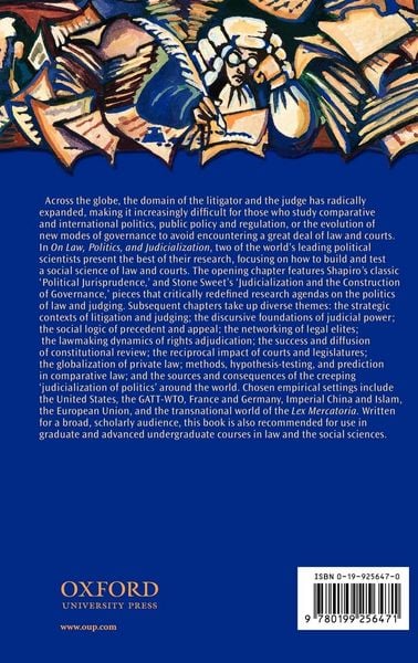 Produktbild: On Law, Politics, and Judicialization