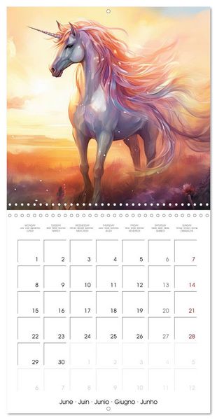 Produktbild: Unicorns, magical creatures (Wall Calendar 2026 12 &times; 12 Inch) CALVENDO 12 Month Wall Calendar