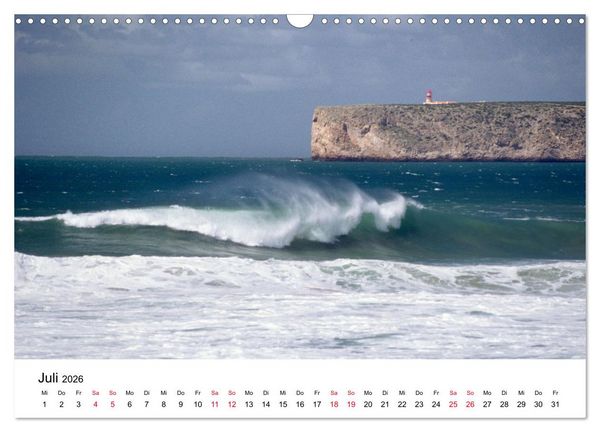 Produktbild: Naturschauspiel Wellen (Wandkalender 2026 DIN A3 quer), CALVENDO Monatskalender