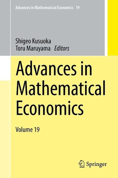 Produktbild: Advances in Mathematical Economics Volume 19