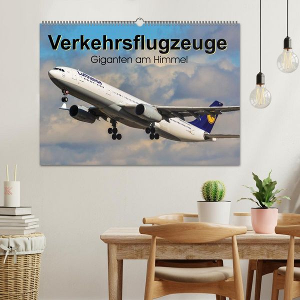 Produktbild: Verkehrsflugzeuge (Wandkalender 2026 DIN A2 quer), CALVENDO Monatskalender