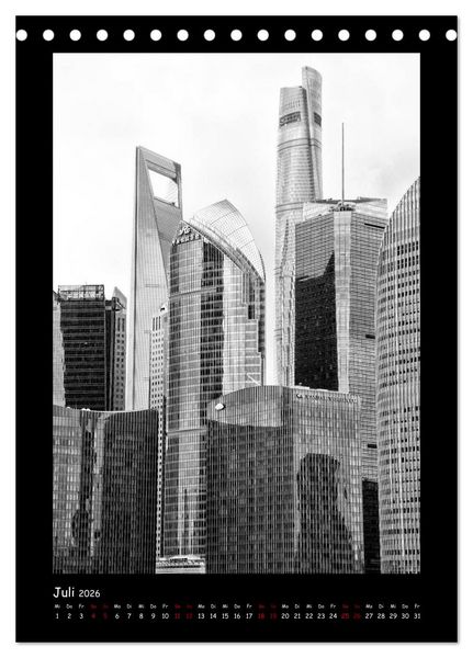 Produktbild: Shanghai zwischen Tradition und Business (Tischkalender 2026 DIN A5 hoch), CALVENDO Monatskalender