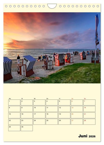 Produktbild: Meine geliebte Nordsee (Wandkalender 2026 DIN A4 hoch), CALVENDO Monatskalender