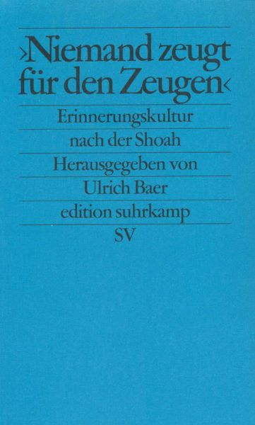 Produktbild: &raquo;Niemand zeugt f&uuml;r den Zeugen&laquo;