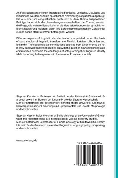 Produktbild: Sprachpflege in der &Uuml;bersetzungspraxis- Language Policy in the Practice of Translating