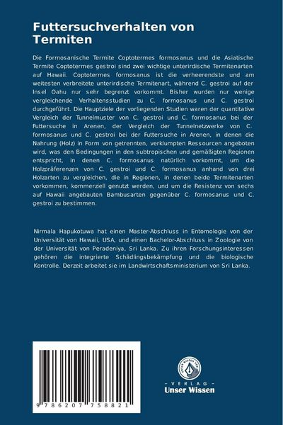 Produktbild: Futtersuchverhalten von Termiten