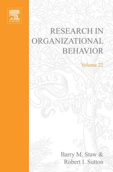 Produktbild: Research in Organizational Behavior