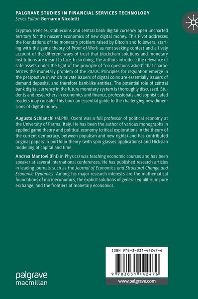 Produktbild: The Economics of Cryptocurrencies and Digital Money