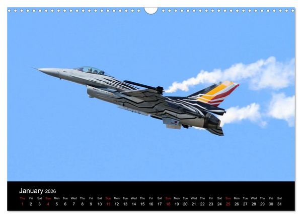 Produktbild: General Dynamics F-16 Fighting Falcon (Wall Calendar 2026 DIN A3 landscape), CALVENDO 12 Month Wall Calendar