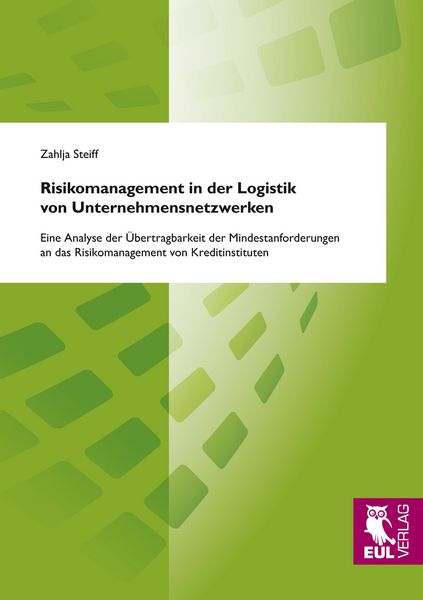 Produktbild: Risikomanagement in der Logistik von Unternehmensnetzwerken