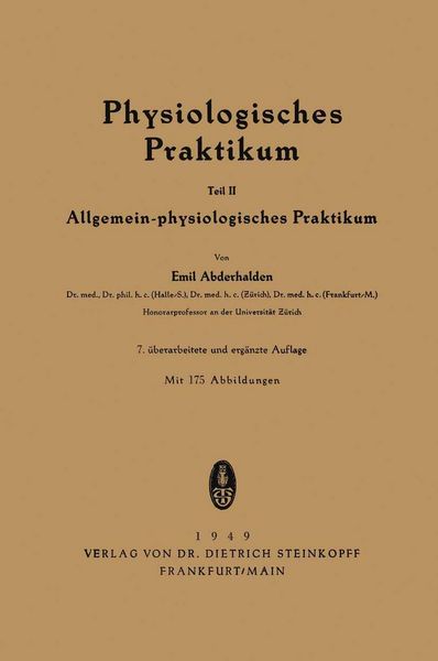 Produktbild: Physiologisches Praktikum