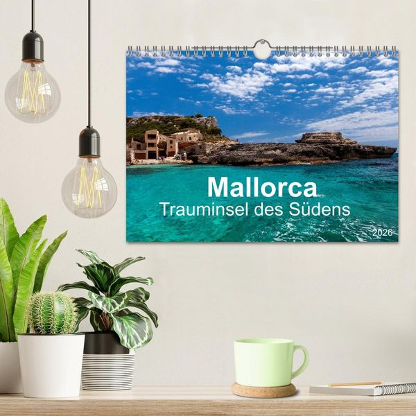 Produktbild: Mallorca - Trauminsel des S&uuml;dens (Wandkalender 2026 DIN A4 quer), CALVENDO Monatskalender