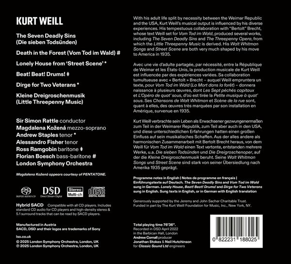 Produktbild: Die sieben Tods&uuml;nden/Kleine Dreigroschenmusik/+
