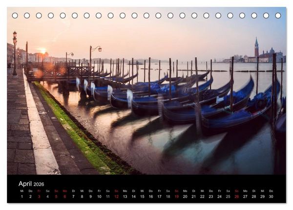 Produktbild: Venedig - Facetten einer Lagunenstadt (Tischkalender 2026 DIN A5 quer), CALVENDO Monatskalender