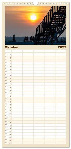Produktbild: Familienplaner 2027 - Bottroper Stadtansichten mit 5 Spalten (Wandkalender, 21 x 45 cm) CALVENDO
