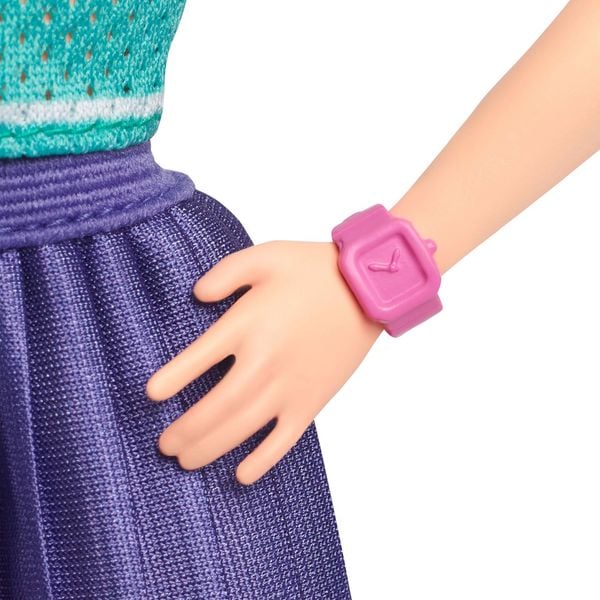 Produktbild: Barbie Fashionista Puppe im Jersey-Oberteil und Faltenrock