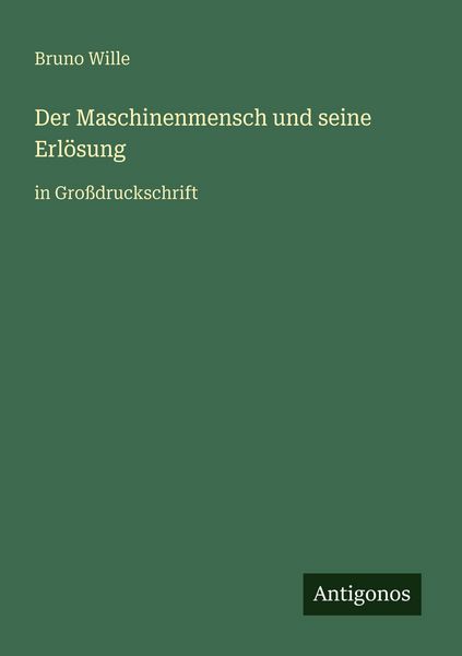 Produktbild: Der Maschinenmensch und seine Erl&ouml;sung