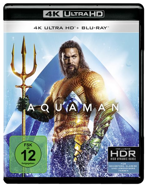 Produktbild: Aquaman (4K Ultra HD) (+ Blu-ray 2D)