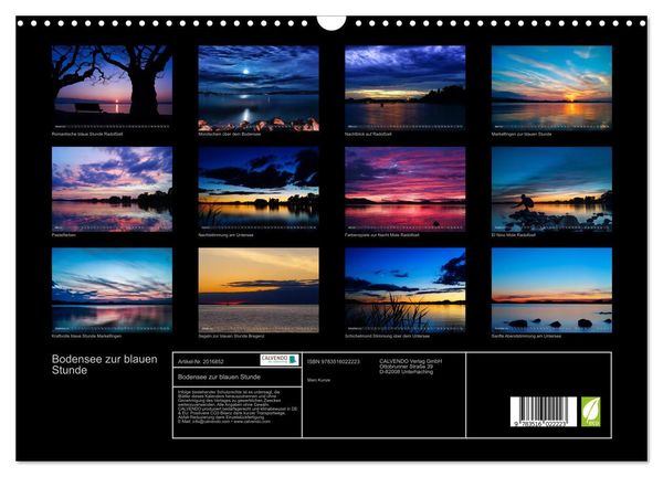 Produktbild: Bodensee zur blauen Stunde (Wandkalender 2026 DIN A3 quer), CALVENDO Monatskalender