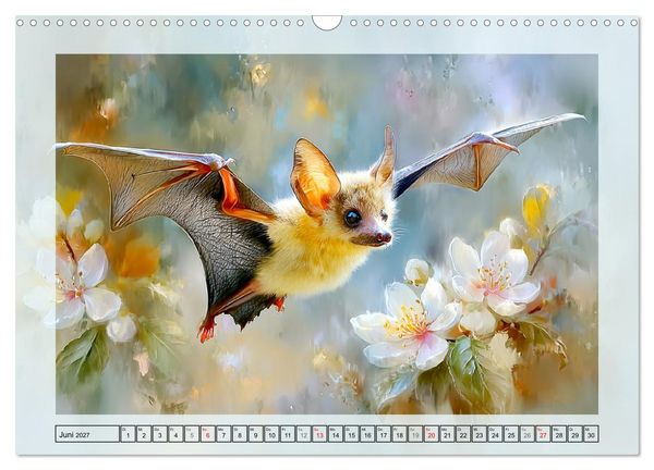 Produktbild: Flughunde. Anmut in stimmungsvollen Naturszenen (Wandkalender 2027 DIN A3 quer), CALVENDO Monatskalender