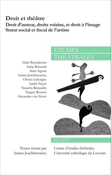 Produktbild: Droit et theatre