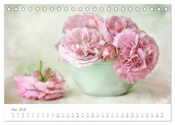 Produktbild: Bl&uuml;ten Poesie (Tischkalender 2026 DIN A5 quer), CALVENDO Monatskalender