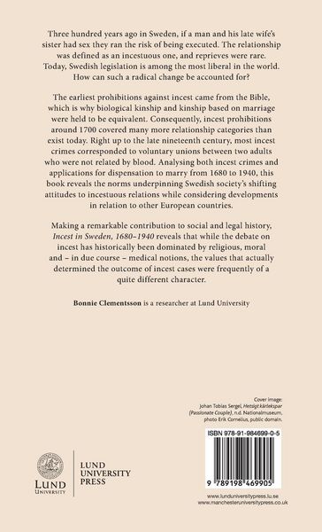 Produktbild: Incest in Sweden, 1680-1940