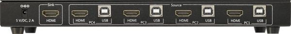 Produktbild: SpeaKa Professional 4 Port KVM-Umschalter HDMI USB 1920 x 1080 Pixel, 3840 x 2160 Pixel
