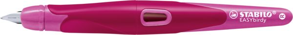 Produktbild: STABILO Ergonomischer Schulf&uuml;ller f&uuml;r Rechtsh&auml;nder mit Anf&auml;nger-Feder A -   EASYbirdy in beere/pink - Einzelstift - inklusive Patrone
