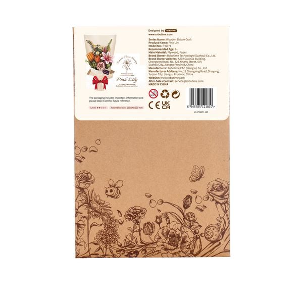 Produktbild: Book Nook DIY Blume Pinke Lilie