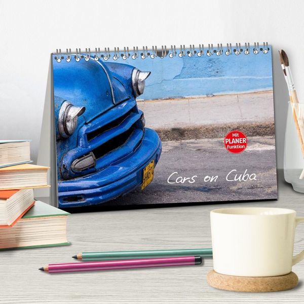 Produktbild: Cars on Cuba (Tischkalender 2026 DIN A5 quer), CALVENDO Monatskalender