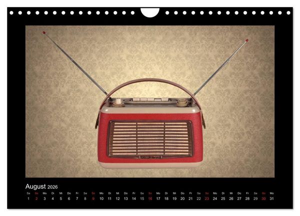 Produktbild: Dampfradios - Antike Radios mit Charme und Patina (Wandkalender 2026 DIN A4 quer), CALVENDO Monatskalender