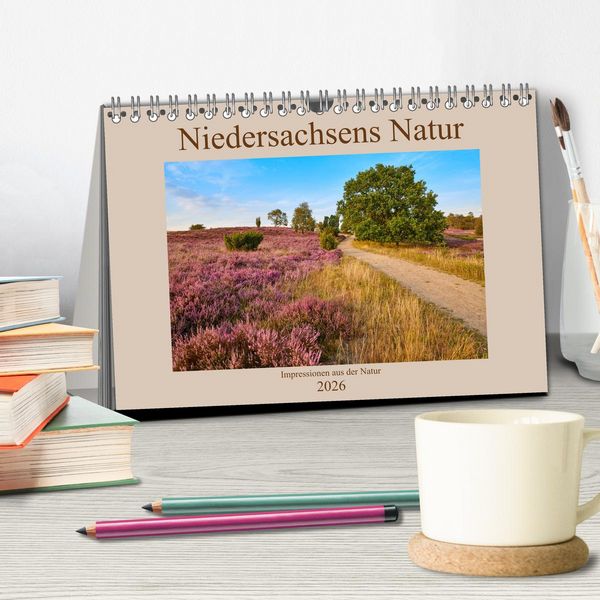 Produktbild: Niedersachsens Natur (Tischkalender 2026 DIN A5 quer), CALVENDO Monatskalender