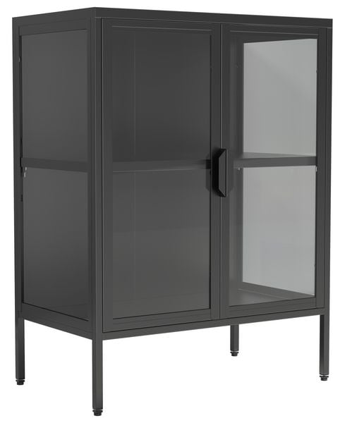 Produktbild: Stahl Glas Standvitrine Vitrine Schaukasten FlokaS