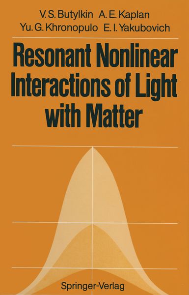 Produktbild: Resonant Nonlinear Interactions of Light with Matter