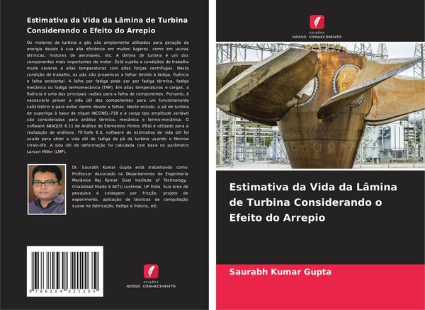 Produktbild: Estimativa da Vida da L&acirc;mina de Turbina Considerando o Efeito do Arrepio