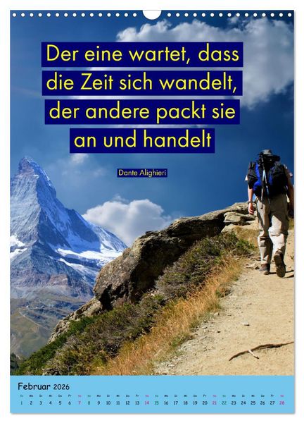 Produktbild: Zeit f&uuml;r...Ver&auml;nderungen mit Weisheiten und Zitaten (Wandkalender 2026 DIN A3 hoch), CALVENDO Monatskalender