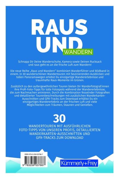 Produktbild: K&uuml;mmerly+Frey Raus und Wandern Berner Oberland &ndash; Wanderf&uuml;hrer