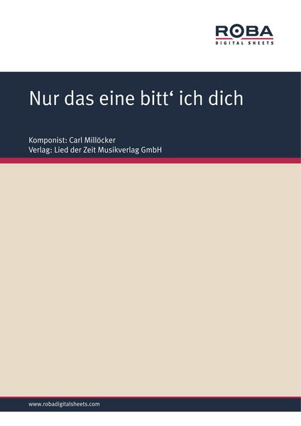 Produktbild: Nur das eine bitt' ich dich