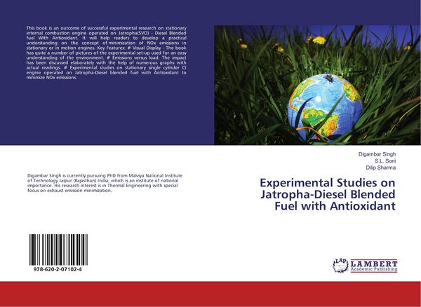 Produktbild: Experimental Studies on Jatropha-Diesel Blended Fuel with Antioxidant